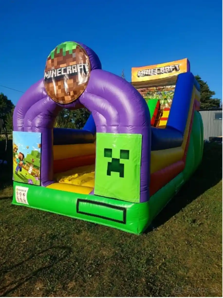 Stredný skakací hrad MINECRAFT alebo LABKOVÁ PATROLA